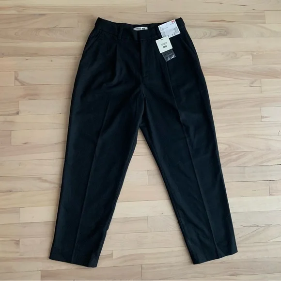 [NWT] COMPTOIR DES COTONNIERS|UNIQLO - Tweed Wool Pleated Plattered Trousers - Picture 3 of 14